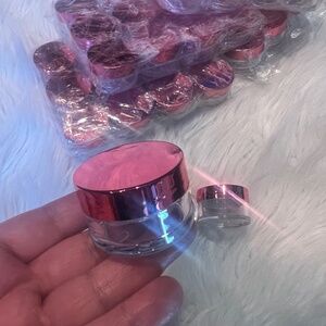 Pink Rose gold cosmetic containers 42 count